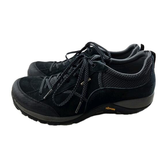 Dansko Paisley Waterproof Sneakers Womens 9.5 10 40 Black Suede Lace Up Comfort - Picture 7 of 15